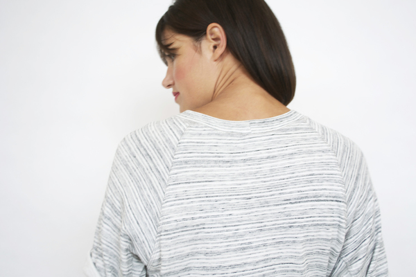 Fifteen-Twenty Stripe Roll Sleeve Tee Fifteen-Twenty Stripe Roll Sleeve Tee