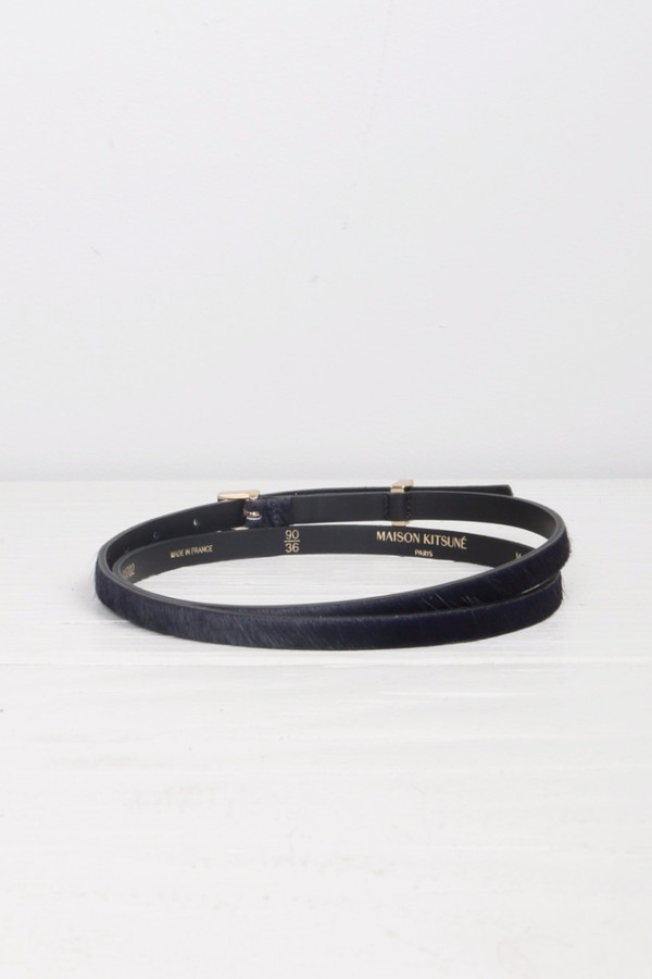 Maison Kitsune Calf Hair Belt Maison Kitsune Calf Hair Belt