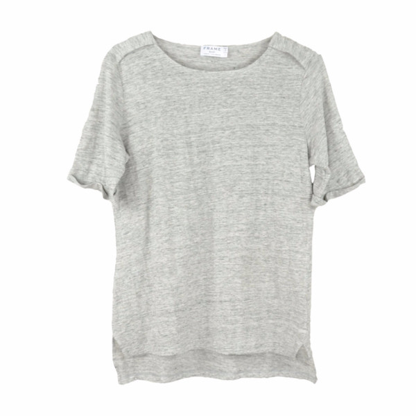FRAME Denim Le Boxy Epaulette Tee FRAME Denim Le Boxy Epaulette Tee