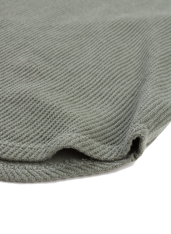Men's John Elliott SS Flatback Thermal Henley Olive Men's John Elliott SS Flatback Thermal Henley Olive