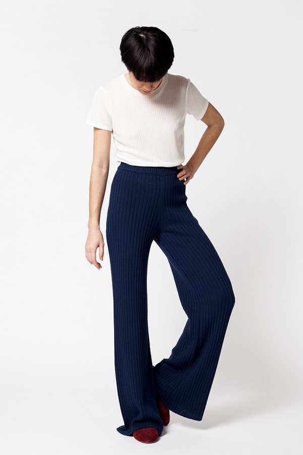 Creatures of Comfort Ribbed Long Pant - navy Creatures of Comfort Ribbed Long Pant - navy