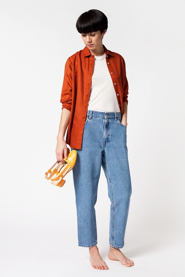 Kaarem Breeze Button Down - regale red orange Kaarem Breeze Button Down - regale red orange
