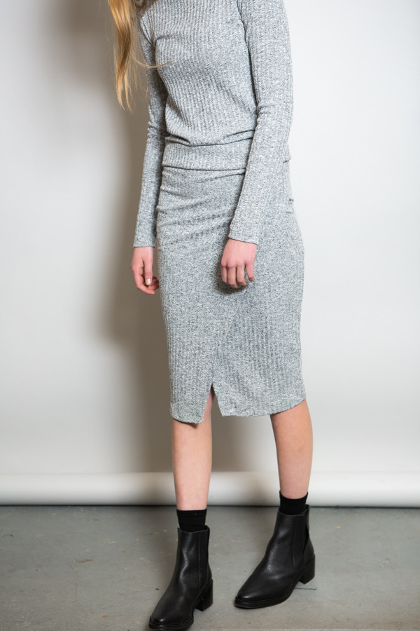 Just Female Picnic Skirt Snow Melange Just Female Picnic Skirt Snow Melange