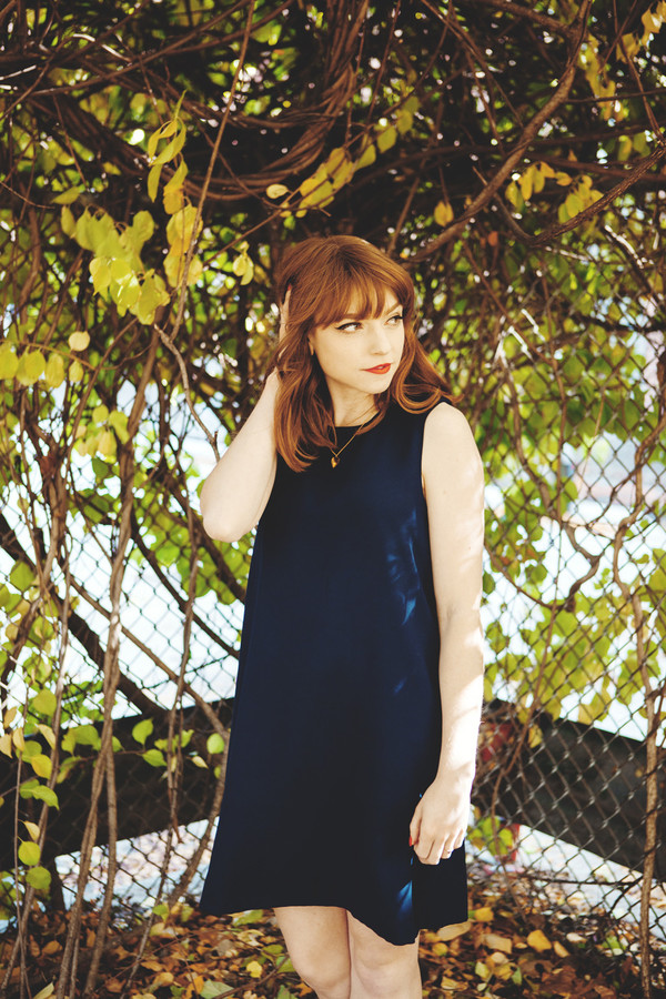 Birds of North America Trumpeter Dress (Navy) Birds of North America Trumpeter Dress (Navy)