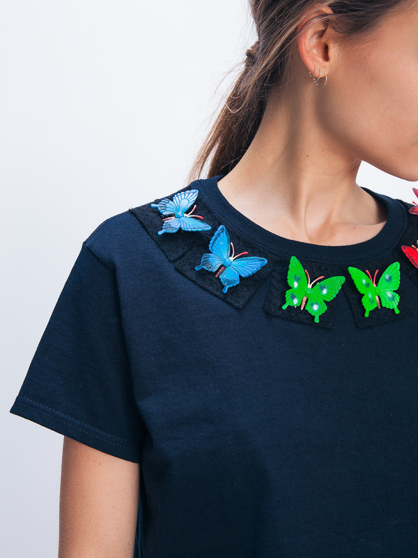 TOY SYNDROME BUTTERFLY TEE TOY SYNDROME BUTTERFLY TEE