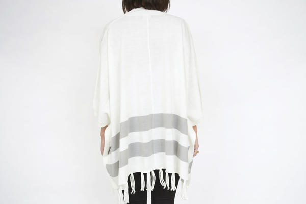 Lumiere Striped Fringe Sweater Lumiere Striped Fringe Sweater