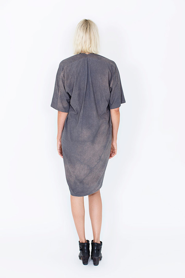 Miranda Bennett Muse Dress | Silk Noil in Coal Miranda Bennett Muse Dress | Silk Noil in Coal