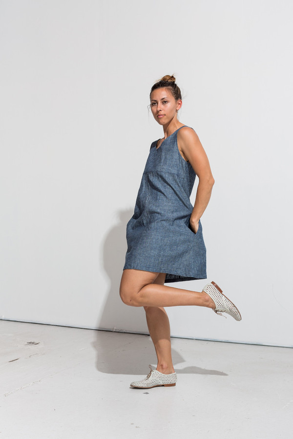 Nahanni Arntzen Franky dress- organic indigo Nahanni Arntzen Franky dress- organic indigo