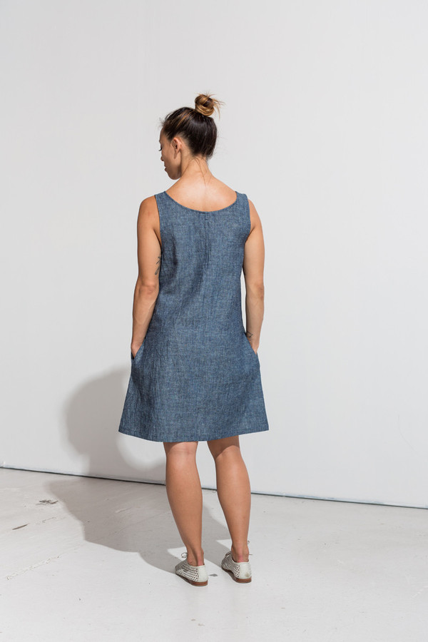 Nahanni Arntzen Franky dress- organic indigo Nahanni Arntzen Franky dress- organic indigo