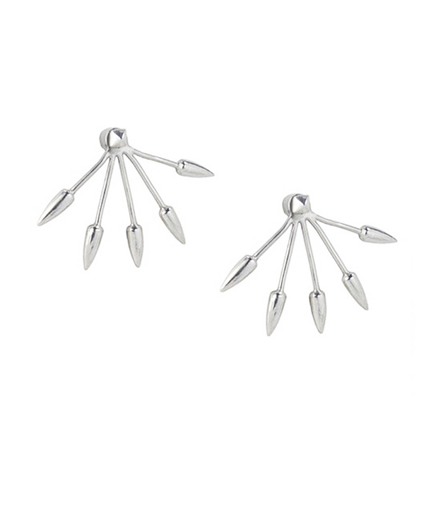 Pamela Love 5 Spike Ear Jacket in Sterling Silver Pamela Love 5 Spike Ear Jacket in Sterling Silver