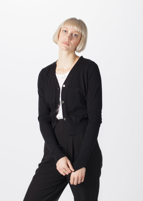 Organic by John Patrick Three Button Cardigan Organic by John Patrick Three Button Cardigan