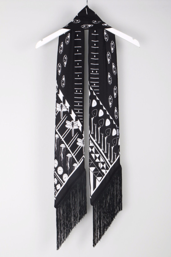 Rockins Classic Skinny Black Scarf Rockins Classic Skinny Black Scarf