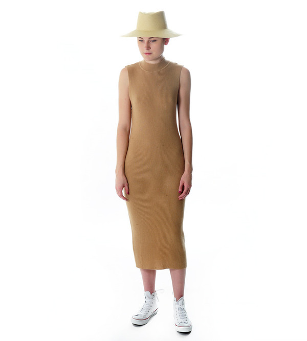 Ryan Roche Camel Cashmere Sweater Dress Ryan Roche Camel Cashmere Sweater Dress