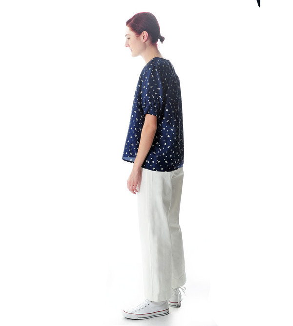 Caron Callahan Floral Silk Lizzy Shirt Caron Callahan Floral Silk Lizzy Shirt