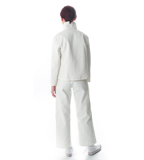 Caron Callahan White Denim Krasner Jacket Caron Callahan White Denim Krasner Jacket