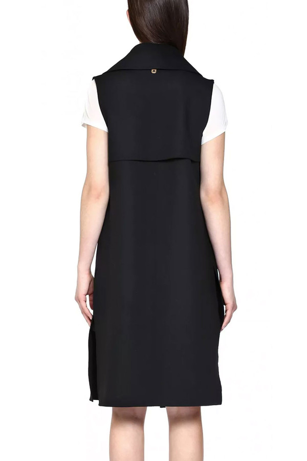Mackage Haley Draped Leather Vest I Black Mackage Haley Draped Leather Vest I Black