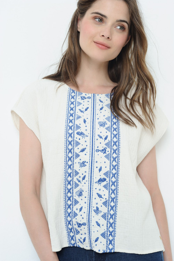 DES PETITS HAUTS ECRU JOE BLOUSE DES PETITS HAUTS ECRU JOE BLOUSE