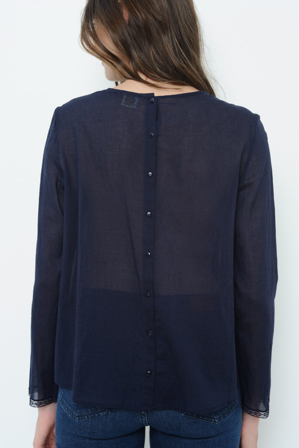 DES PETITS HAUTS IEPI INDIGO BLOUSE DES PETITS HAUTS IEPI INDIGO BLOUSE