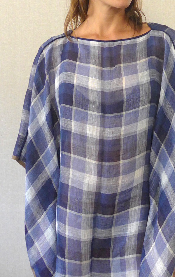 Two- New York Handwoven Linen Mid Caftan Two- New York Handwoven Linen Mid Caftan