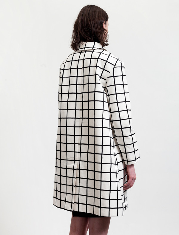 Marimekko Grid Print Coat Marimekko Grid Print Coat