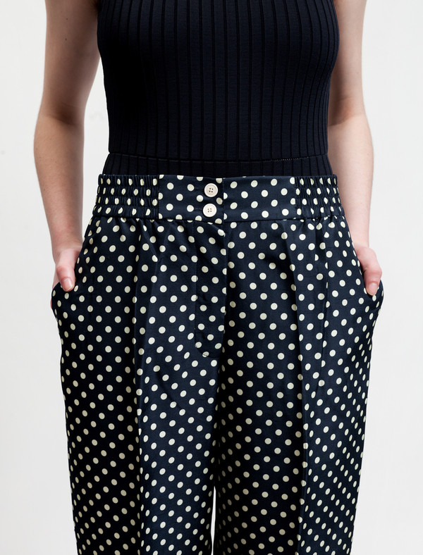 Trademark Polka Dot Silk Pant Trademark Polka Dot Silk Pant