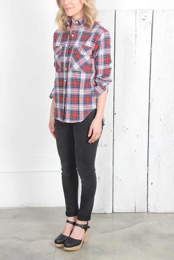 R13 ZIP BACK SHIRT R13 ZIP BACK SHIRT