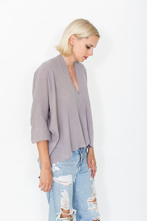 Miranda Bennett Muse Top, Cotton Gauze in Salton Miranda Bennett Muse Top, Cotton Gauze in Salton