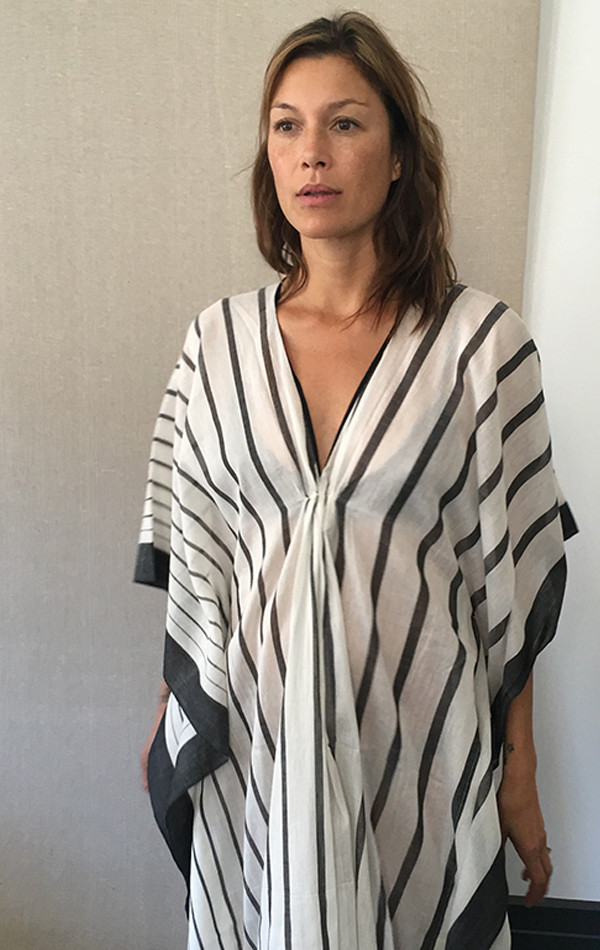 Two NYC Black and White v neck caftan Two NYC Black and White v neck caftan