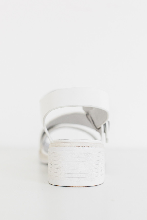 Intentionally Blank Box Leather Emmit Sandal - White Intentionally Blank Box Leather Emmit Sandal - White