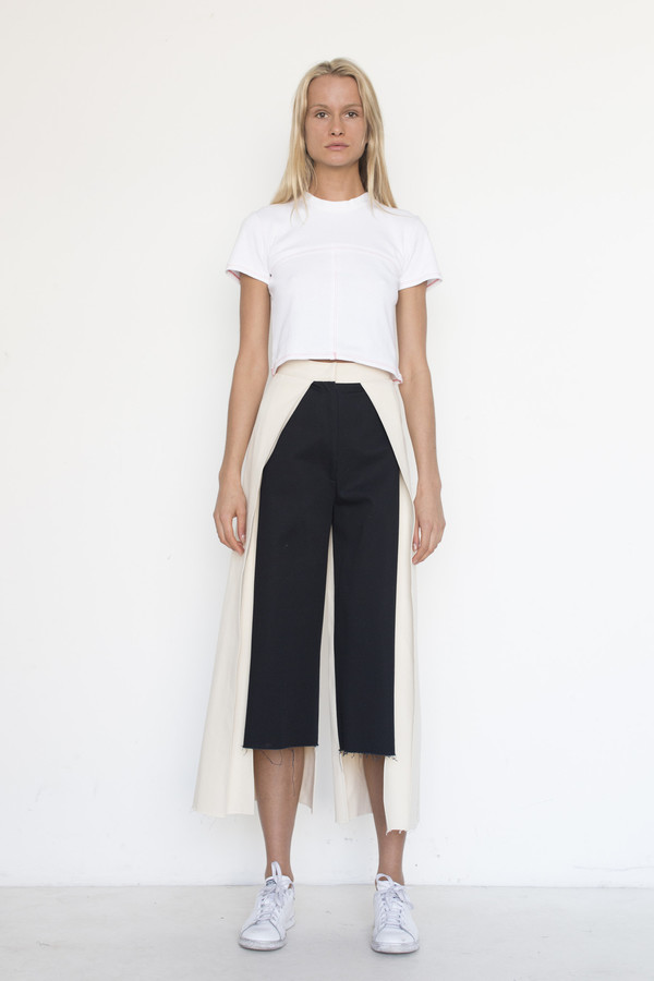 Nancy Stella Soto Cotton Offset Trouser Nancy Stella Soto Cotton Offset Trouser