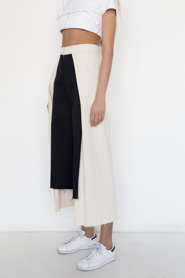 Nancy Stella Soto Cotton Offset Trouser Nancy Stella Soto Cotton Offset Trouser