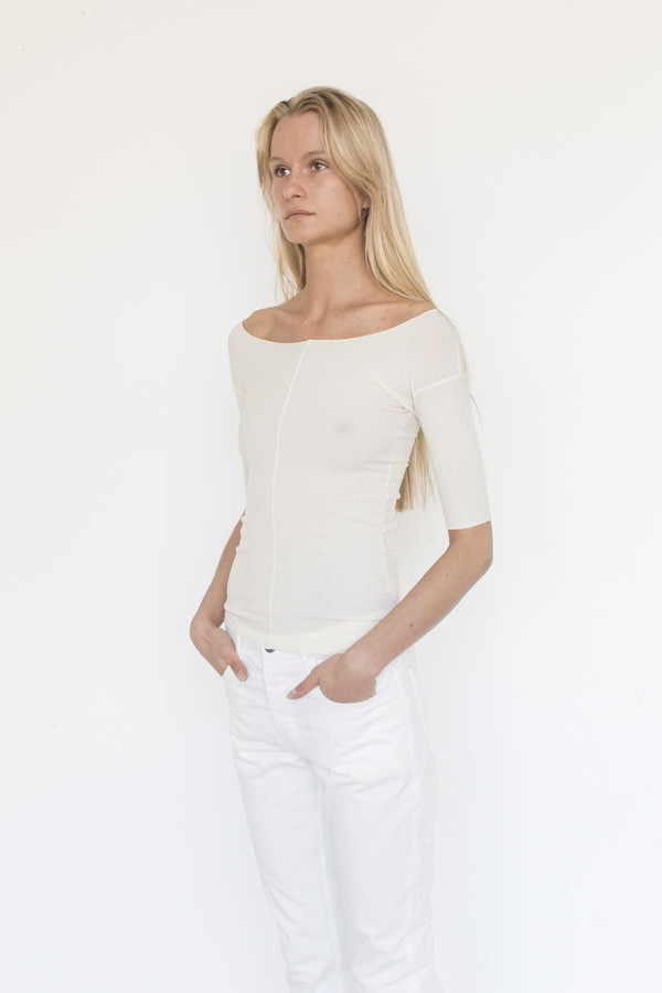 Baserange Cotton Rib Long Sleeve Top Baserange Cotton Rib Long Sleeve Top