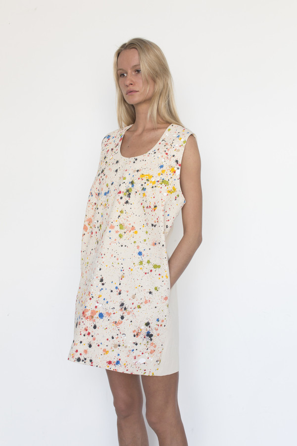 Nancy Stella Soto Cotton Splat Tank Dress Nancy Stella Soto Cotton Splat Tank Dress