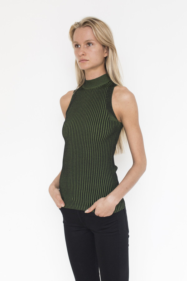 Pari Desai Viscose Hope Two-Tone Mock Tank Pari Desai Viscose Hope Two-Tone Mock Tank