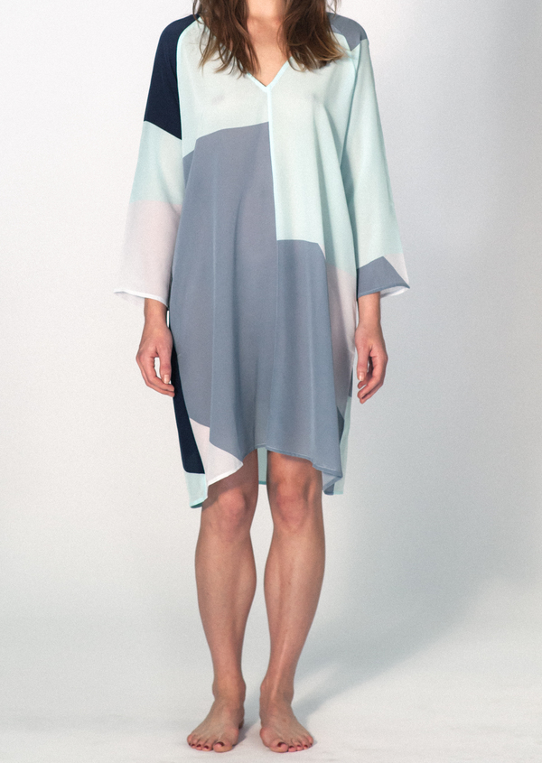 ALI GOLDEN COLOR BLOCK DRESS ALI GOLDEN COLOR BLOCK DRESS