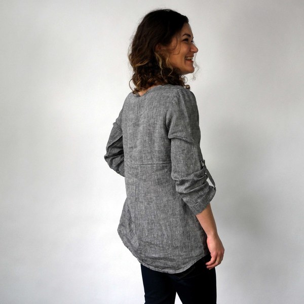 Nuthatch Tab Shirt in Washed Linen Nuthatch Tab Shirt in Washed Linen