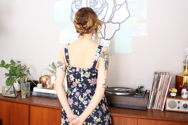 Birds of North America - Sylph Dress (Navy Floral) Birds of North America - Sylph Dress (Navy Floral)