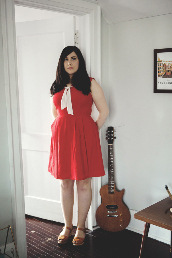 Birds of North America Chiffchaff Dress (Red) Birds of North America Chiffchaff Dress (Red)