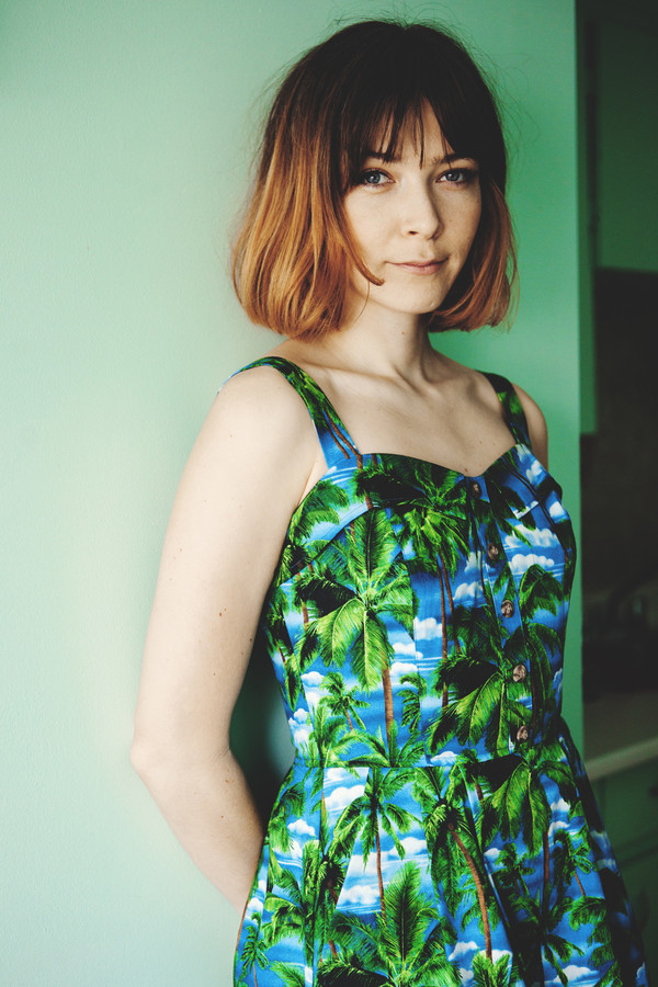 Birds of North America Sylph Dress (Palm Trees) Birds of North America Sylph Dress (Palm Trees)