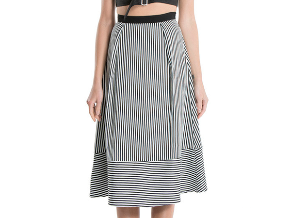 Line & Dot Chrome Midi Skirt Line & Dot Chrome Midi Skirt