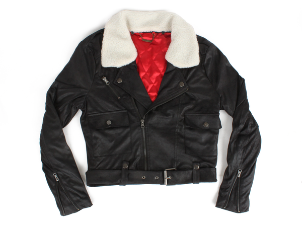 Shearling Collar Moto Jacket Shearling Collar Moto Jacket