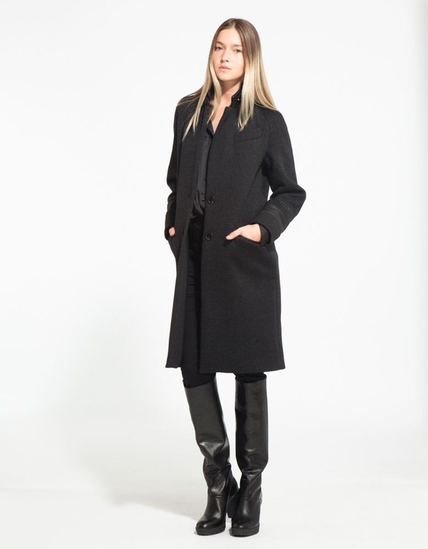 VEDA Blue Coat In Charcoal VEDA Blue Coat In Charcoal