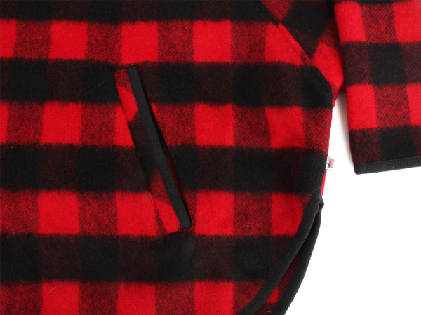 Wool Popover Hooded Poncho Wool Popover Hooded Poncho