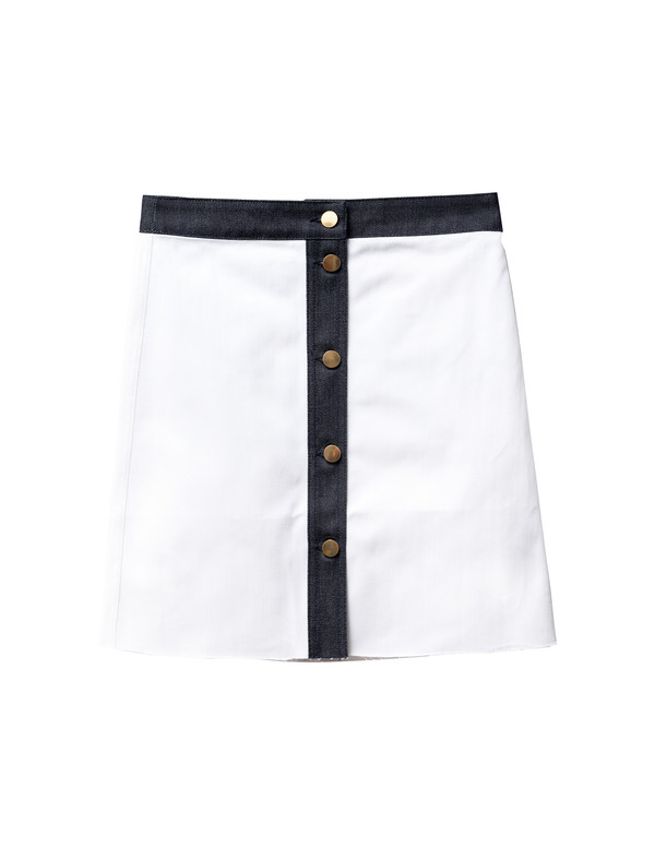 Etienne Deroeux Womens Leona Denim Skirt Etienne Deroeux Womens Leona Denim Skirt