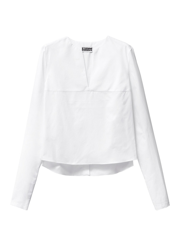 Etienne Deroeux Womens Tina Shirt White Etienne Deroeux Womens Tina Shirt White