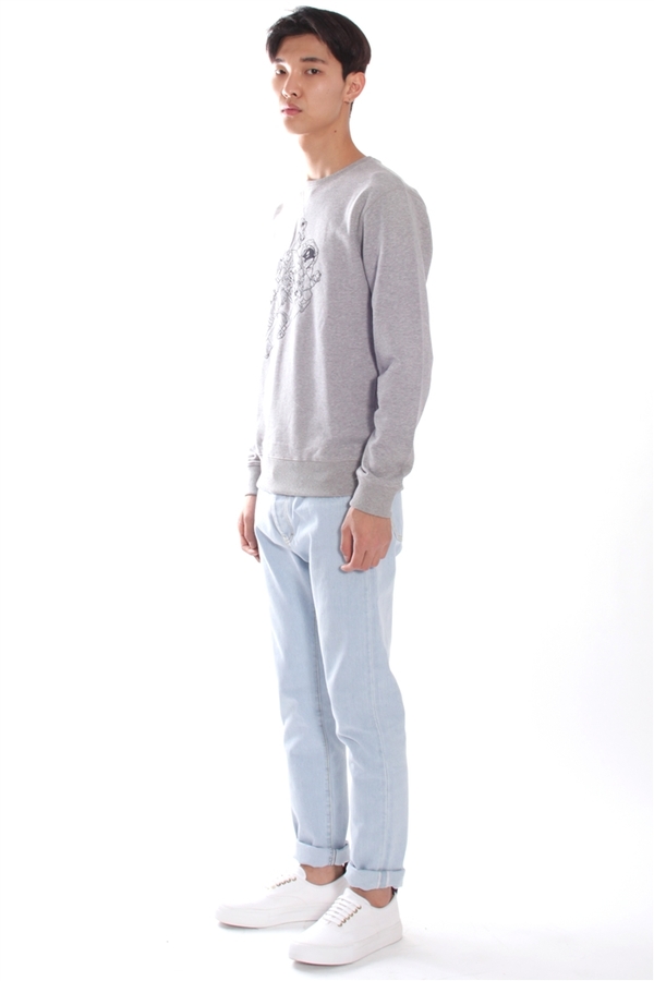 Men's Soulland Jensen Sweater Grey Men's Soulland Jensen Sweater Grey