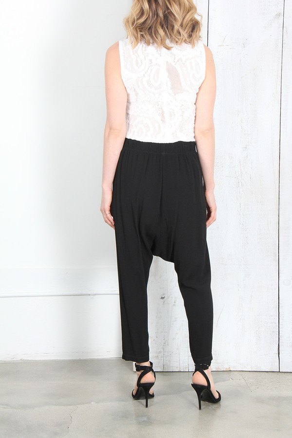 RAQUEL ALLEGRA DROP RISE PANT IN BLACK RAQUEL ALLEGRA DROP RISE PANT IN BLACK