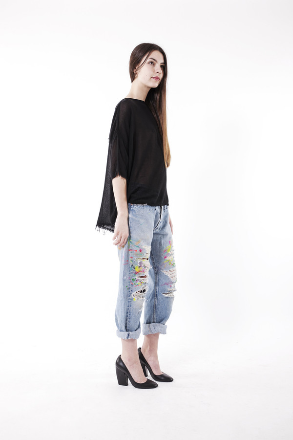 Black Crane Square Top Black Crane Square Top