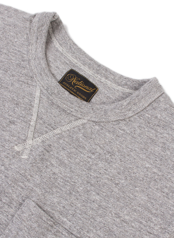 Men's National Athletic Goods V Pocket Tee Mid Grey Men's National Athletic Goods V Pocket Tee Mid Grey