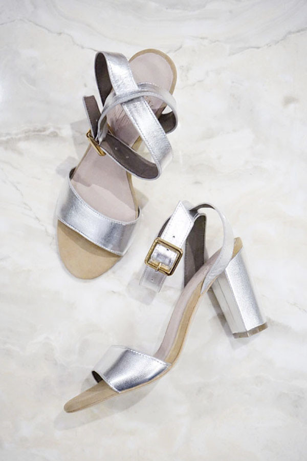 Charlotte Stone Samia Heels Silver Charlotte Stone Samia Heels Silver